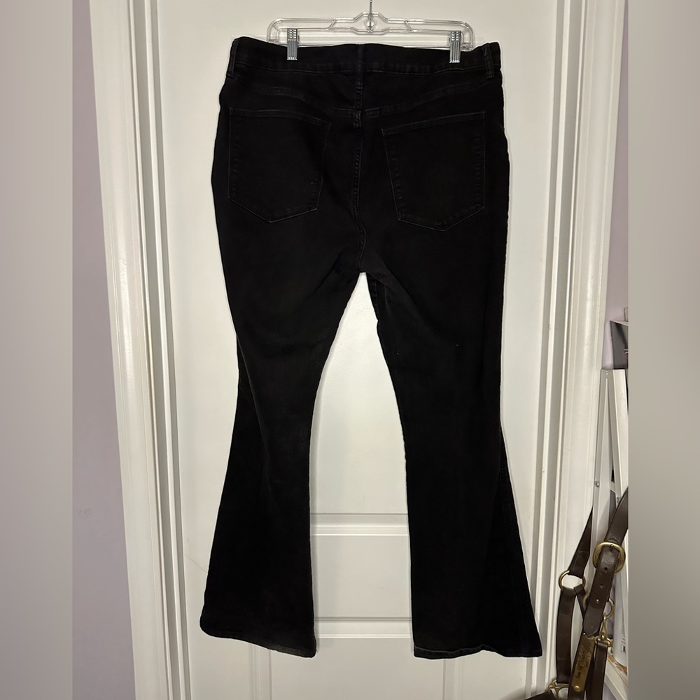 Loved these jeans but they no longer fit! Worn hem on both legs.